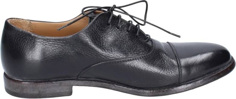 Moma Elegante Vintage Leren Damesschoenen Black Dames