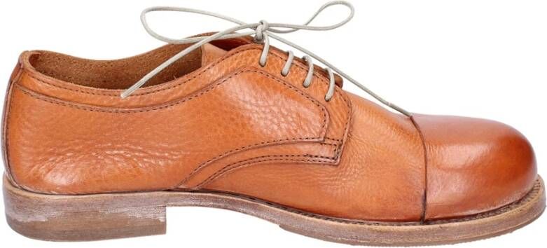 Moma Elegante Vintage Leren Damesschoenen Brown Dames