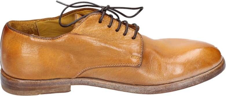 Moma Elegante Vintage Leren Damesschoenen Brown Dames