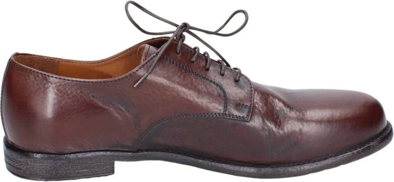 Moma Elegante Vintage Leren Herenschoenen Brown Heren