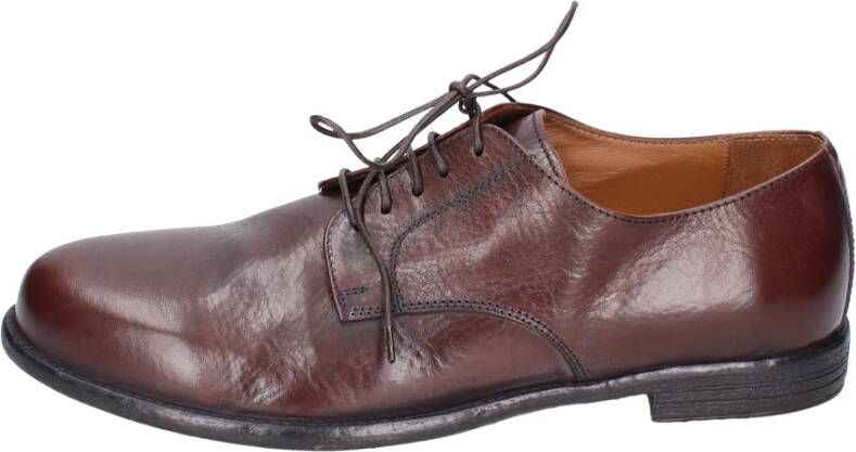 Moma Elegante Vintage Leren Herenschoenen Brown Heren