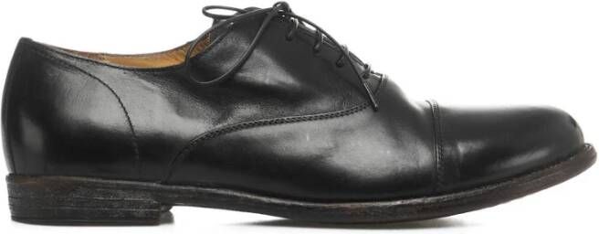 Moma Italiaanse veterschoenen Black Heren