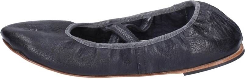 Moma Leren Ballet Flats voor Vrouwen Black Dames