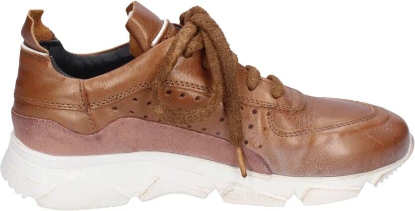 Moma Leren Dames Sneakers Brown Dames