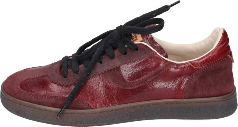 Moma Leren Dames Sneakers Red Dames