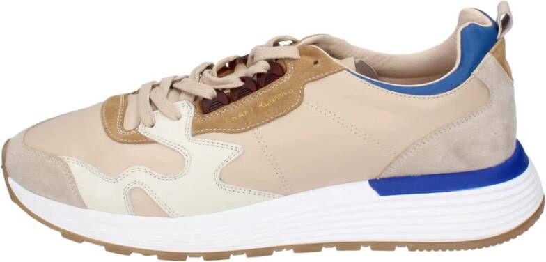 Moma Leren Heren Sneakers Beige Heren