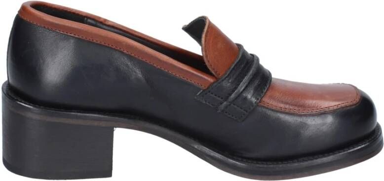 Moma Leren Loafers voor Vrouwen Brown Dames