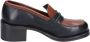 Moma Leren Loafers voor Vrouwen Brown Dames - Thumbnail 1