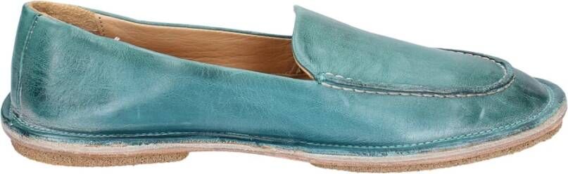 Moma Leren Loafers voor Vrouwen Green Dames