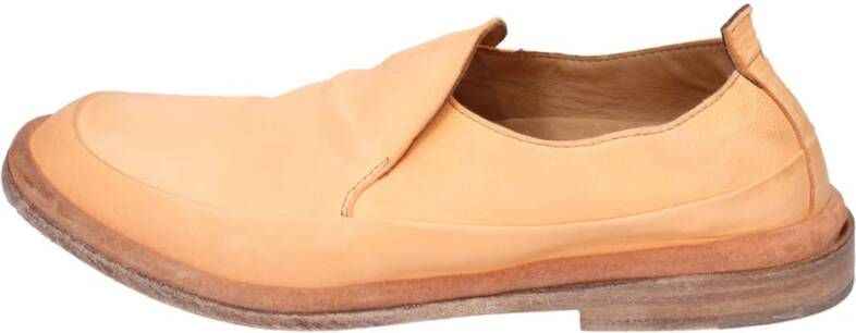 Moma Leren Loafers voor Vrouwen Orange Dames