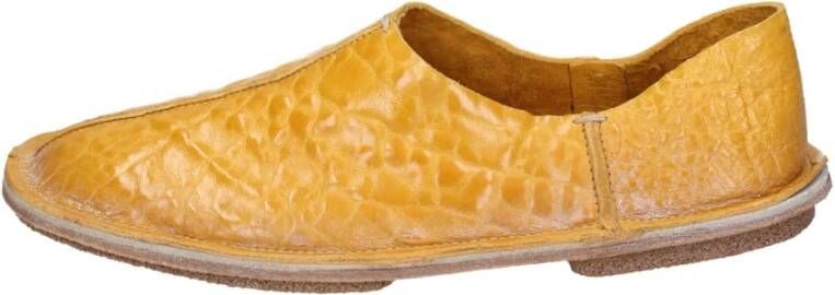 Moma Leren Loafers voor Vrouwen Yellow Dames