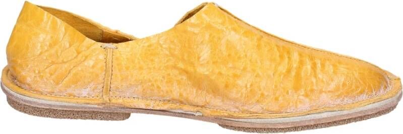 Moma Leren Loafers voor Vrouwen Yellow Dames