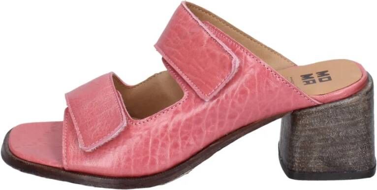 Moma Leren sandalen voor vrouwen Pink Dames