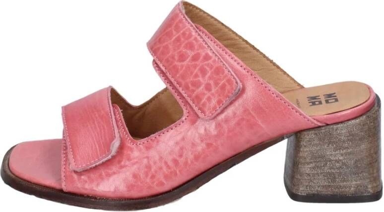 Moma Leren sandalen voor vrouwen Pink Dames