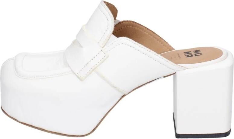 Moma Leren sandalen voor vrouwen White Dames