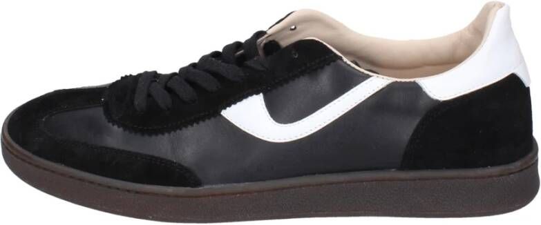 Moma Leren Sneakers voor Mannen Black Heren