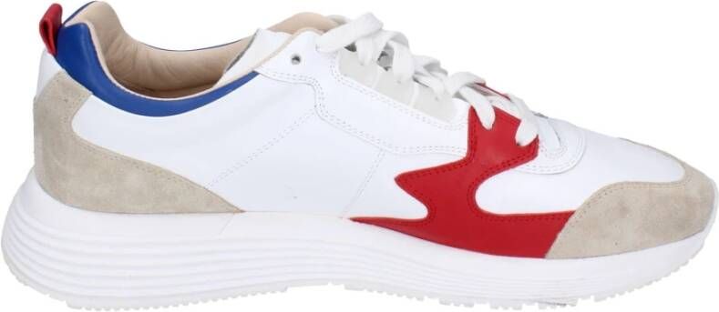 Moma Leren Sneakers voor Mannen White Heren