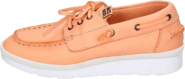 Moma Leren Sneakers voor Vrouwen Orange Dames