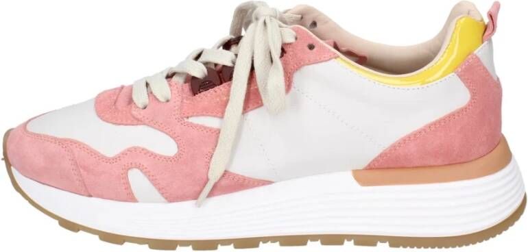 Moma Leren Sneakers voor Vrouwen Pink Dames