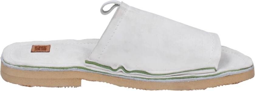 Moma Suede Dames Sandalen White Dames