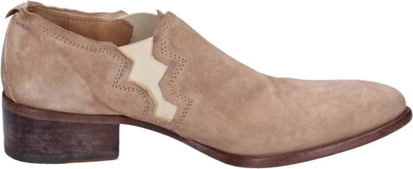 Moma Suede Enkellaarzen voor vrouwen Beige Dames