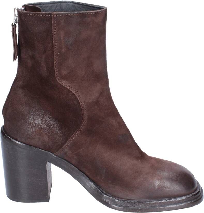 Moma Suede Enkellaarzen voor vrouwen Brown Dames