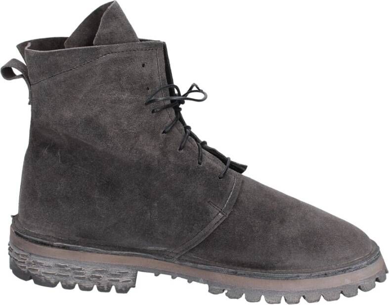 Moma Suede Enkellaarzen voor vrouwen Gray Dames