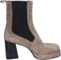 Moma Suede Enkellaarzen voor vrouwen Gray Dames - Thumbnail 1