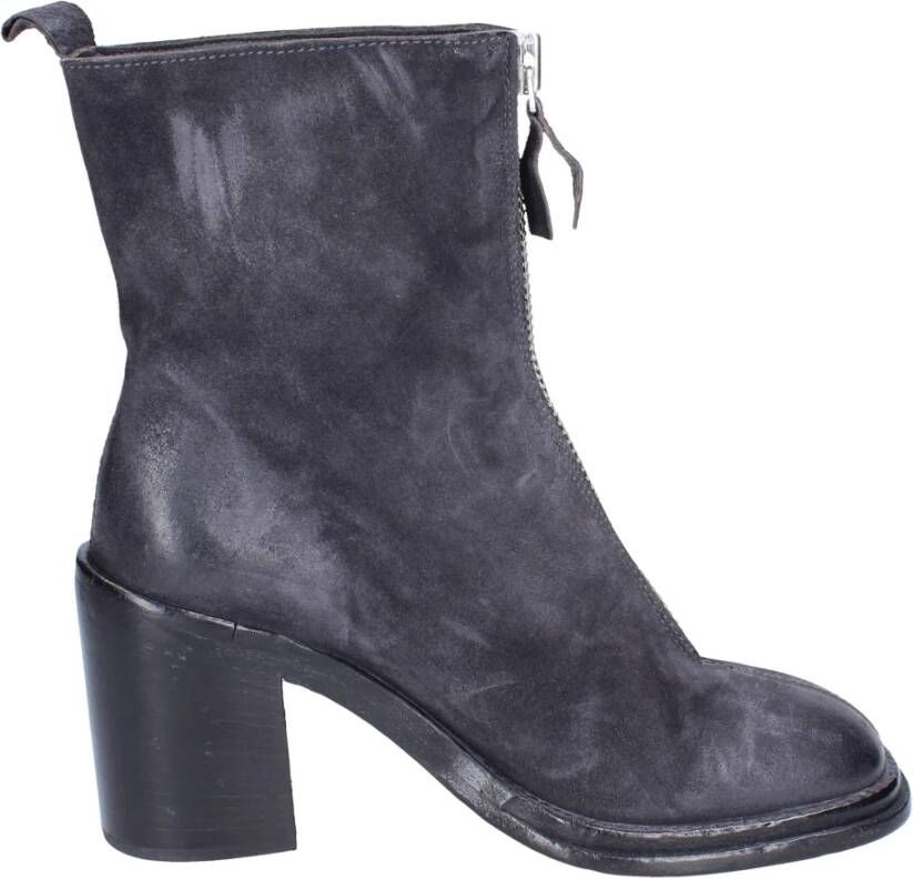 Moma Suede Enkellaarzen voor vrouwen Gray Dames