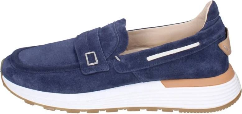 Moma Suede Loafers voor Mannen Blue Heren