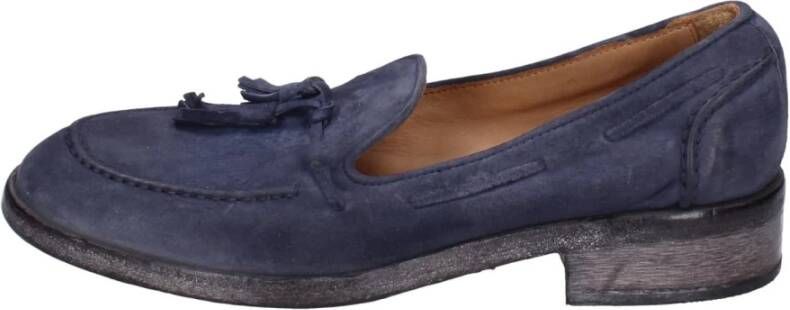 Moma Suede Loafers voor Vrouwen Blue Dames