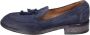 Moma Suede Loafers voor Vrouwen Blue Dames - Thumbnail 1