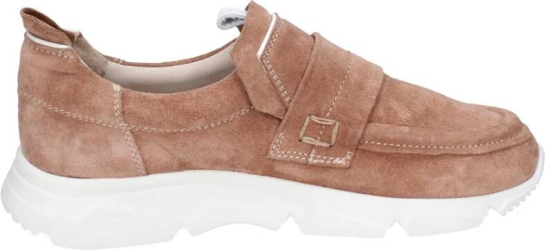 Moma Suede Slip-On Damessneakers Pink Dames