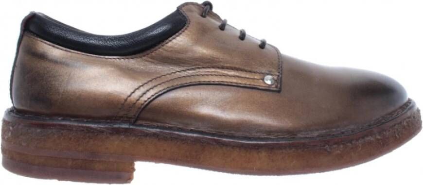 Moma Unieke Bronzen Schoenen Brown Dames