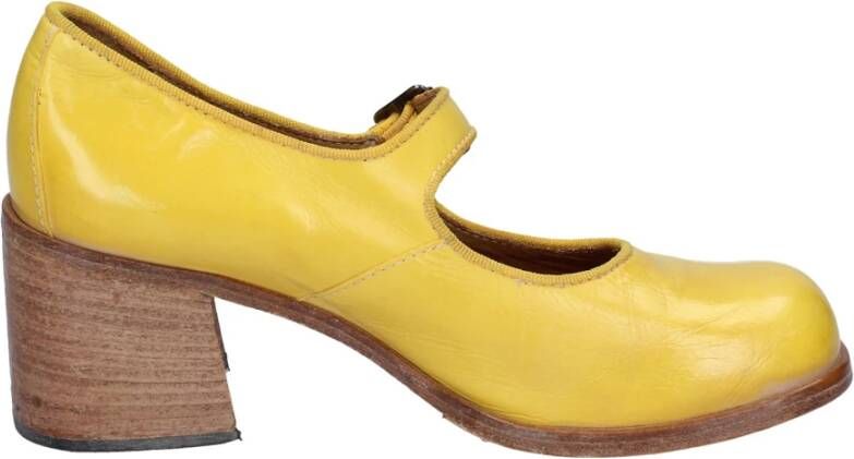 Moma Vintage Leren Dames Schoenen Yellow Dames