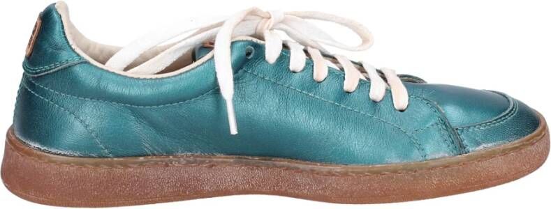 Moma Vintage Leren Dames Sneakers Green Dames