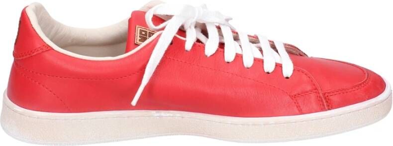 Moma Vintage Leren Dames Sneakers Red Dames