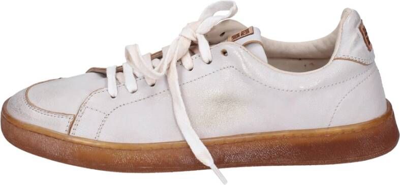 Moma Vintage Leren Dames Sneakers White Dames