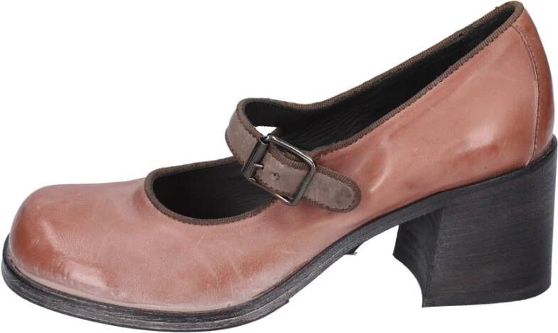 Moma Vintage Leren Damesschoenen Pink Dames