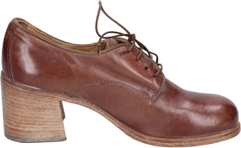 Moma Vintage Leren Elegante Damesschoenen Brown Dames