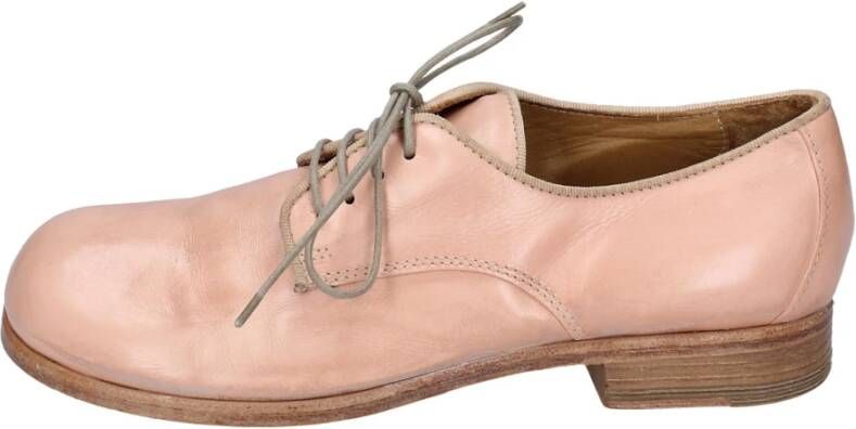 Moma Vintage Leren Elegante Damesschoenen Pink Dames