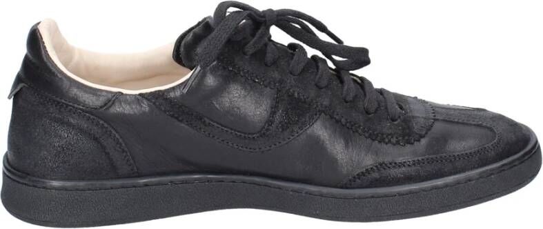 Moma Vintage Leren Heren Sneakers Black Heren