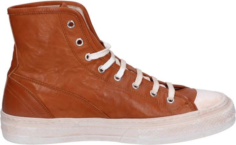 Moma Vintage Leren Heren Sneakers Brown Heren