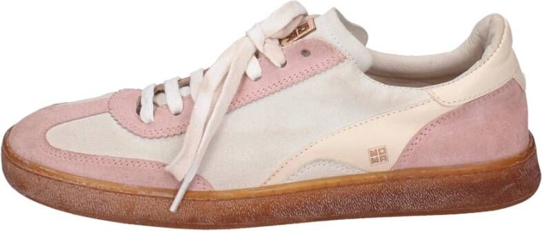 Moma Vintage Suède Damessneakers Pink Dames