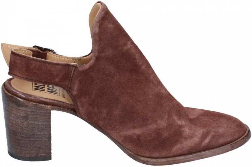 Moma Suede Enkellaarzen voor vrouwen Brown Dames