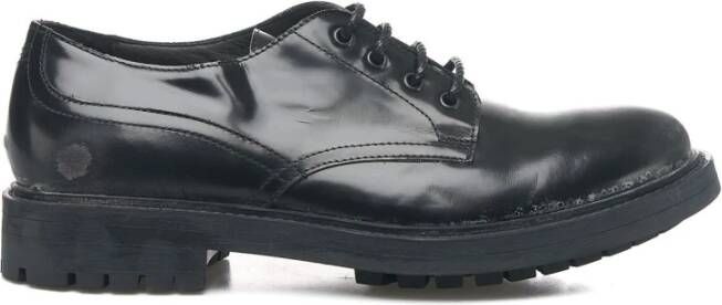 Moma Zwarte Veterschoenen England Black Heren