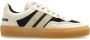 Moncler Canvas Leren Sneakers Ronde Neus Beige - Thumbnail 9