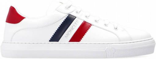 Moncler Lage Sneaker van Kalbsleder White Dames