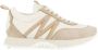 Moncler Beige Nylon Suede Sneakers Brown Dames - Thumbnail 1