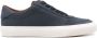 Moncler Blauwe Leren Sneakers Vetersluiting Blue Heren - Thumbnail 1